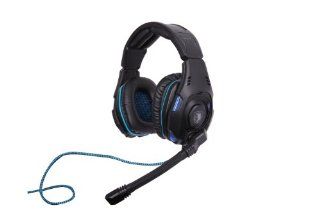 SADES SA 907 PC Gaming Headset w/ Microphone + Volume Control   Black/Blue Computers & Accessories