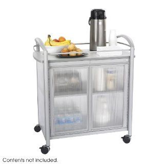 Safco Impromptu Refreshment Cart (8966GR)  Office Desk Organizers 