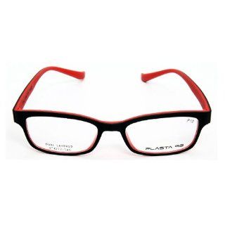 Plasta 90 (P12) Korean Designer Eyesglass Frame (Black/Red) Health & Personal Care