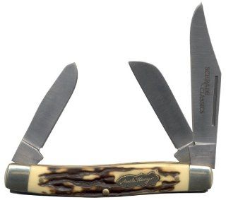 Schrade Uncle Henry 885UH Senior Rancher 4" Closed 3 Blade Sports & Outdoors