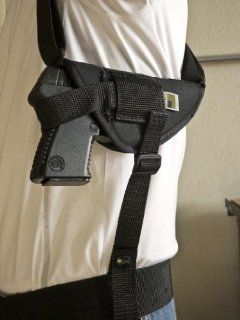 Outbags OB 22SH (RIGHT) Nylon Horizontal Shoulder Holster with Double Mag Pouch for Astra A80 / A90 / A100, Astra Constable, Bernardelli P6, Bersa Thunder 380, Makarov 9mm, Ruger LC9, S&W 908, Sccy CPX 1 & CPX 2, Sig Sauer P232, Taurus 22/25, Walth