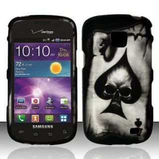 Samsung Galaxy Proclaim S720c Case (Straight Talk) Electrifying Skull Hard Cover Protector with Free Car Charger + Gift Box By Tech Accessories Cell Phones & Accessories