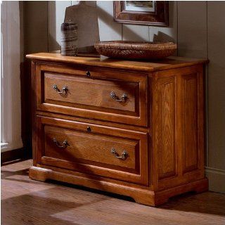 Riverside Furniture 18074 Meridian Two Drawer Lateral File in Medium Distressed Oak  Lateral File Cabinets 