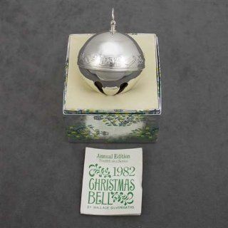 1982 Sleigh Bell Silverplate Ornament by Wallace   Home And Garden Products