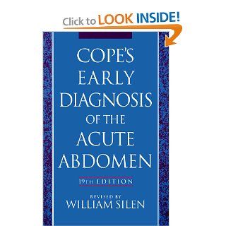 Cope's Early Diagnosis of the Acute Abdomen 9780195097597 Medicine & Health Science Books @