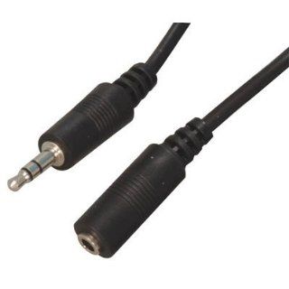 25 Foot 3.5mm Male Plug to Female Jack Cable