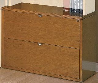 Two Drawer Lateral File Cabinet in Wood   Kenwood (Mahogany)  