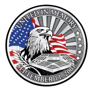 9/11 Memorial 911 Bumper Sticker 4.5" X 4.5" 