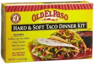 Old El Paso Hard & Soft Taco Dinner Kit 11.4 oz  Taco Shells  Grocery & Gourmet Food