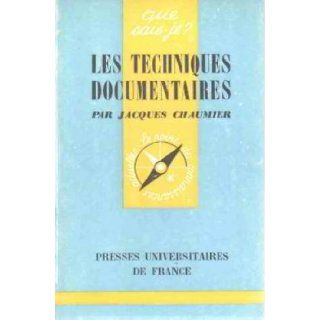 Les techniques documentaires Chaumier Jacques Books