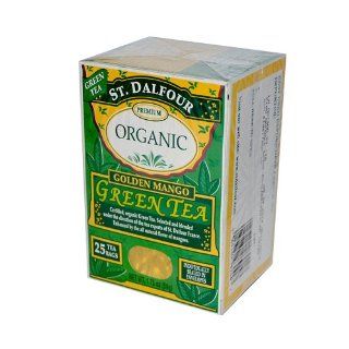 St. Dalfour Organic Green Tea Golden Mango    25 Tea Bags Health & Personal Care