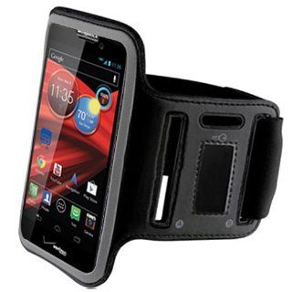 Black Workout ArmBand For Motorola DROID RAZR MAXX 912M 913 916 RAZOR MAX with Free Pouch Cell Phones & Accessories