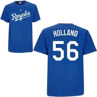 Greg Holland Kansas City Royals Royal Player T Shirt by Majestic  Athletic T Shirts  Sports & Outdoors