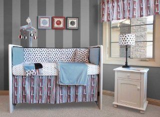 Kathy Ireland 4 Piece Infant Set, Madison Boy  Crib Bedding Sets  Baby