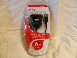 Ativa USB to Parallel 6ft Adapter Cable Computers & Accessories