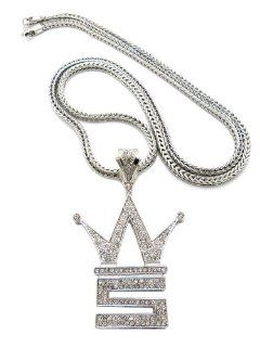 New Iced Out 'WORLD STAR' Pendant 4mm&36" Franco Chain Hip Hop Necklace XP916R Jewelry
