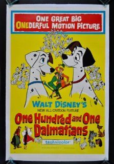 ONE HUNDRED AND ONE 101 DALMATIANS DISNEY MOVIE POSTER Entertainment Collectibles