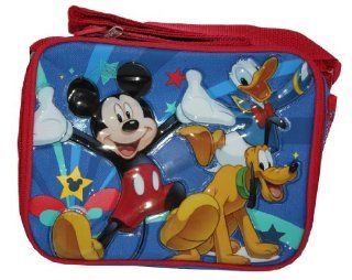 Disney Mickey Mouse Donald Duck Pluto Insulated Lunch Bag with Shoulder Strap Toys & Games