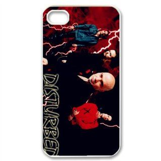 Disturbed Snap on Hard Case Cover Skin compatible with Apple iPhone 4 4S 4G Cell Phones & Accessories