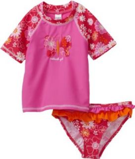 Osh Kosh Girls 2 6X Toddler Rash Guard Set, Pink, 2T Clothing