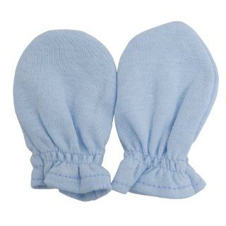 Baby New Born Scratch Mittens (Pack of 2 Pairs) (One Size Fits All) (Blue) Clothing