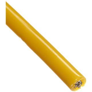 Loos Galvanized Steel Wire Rope, Vinyl Coated, 7x7 Strand Core, Yellow, 3/32" Bare OD, 1/8" Coated OD, 100' Length, 920 lbs Breaking Strength Cable And Wire Rope