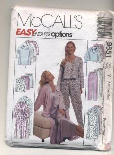 McCalls Endless Options Robe, Gown, Nightshirt, Pajamas Sewing Pattern 9651