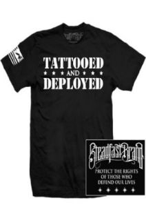 Steadfast Tattooed Ad Deployed Mens T shirt (Tsm 921) (Large) at  Mens Clothing store
