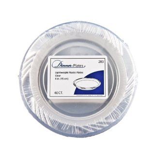 7 Inch Clear Plastic Entree Plates /40