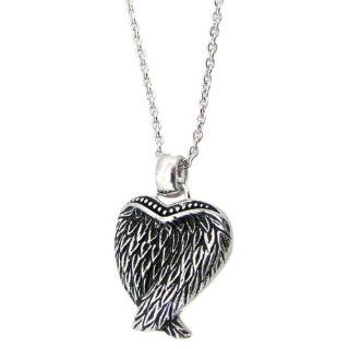 Sterling Silver .925 Sterling Angel Eagle Bird Wings Necklace .925 Stamp Hypoallergenic Jewelry