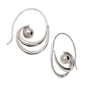 Ed Levin, Sea Spray Earring, .925 Sterling Silver Ball, .925 Sterling Silver Hoop Earrings Jewelry