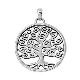 Tree of Life Pendant Sterling Silver 925 Jewelry
