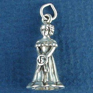 .925 Sterling Silver Quinceanera Charm Jewelry