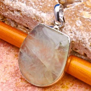 Natural Prehnite Gemstone 925 Sterling Silver Stamped 925 Pendant  Other Products  