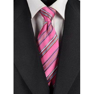 Fuschia Rainbow Stripe Zipper Ties at  Mens Clothing store