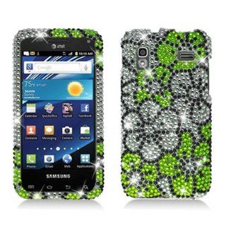 Aimo Wireless SAMI927PCDI182 Bling Brilliance Premium Grade Diamond Case for Samsung Captivate Glide i927   Retail Packaging   Yellow Flowers Cell Phones & Accessories