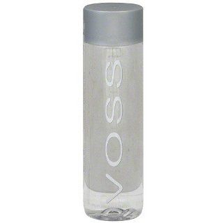 Voss Artesian Glass Sparkling Water Bottle, 375 mL (Set of 4)  Bottled Drinking Water  Grocery & Gourmet Food