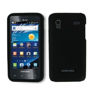 Fosmon Snap On Rubberized Hard Protector Case for Samsung Captivate Glide SGH i927   Black Cell Phones & Accessories