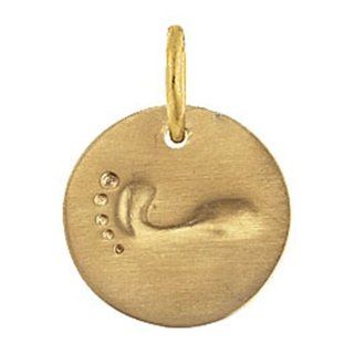 Baroni Footprint Charm in 24K Gold Plate over Sterling Jewelry
