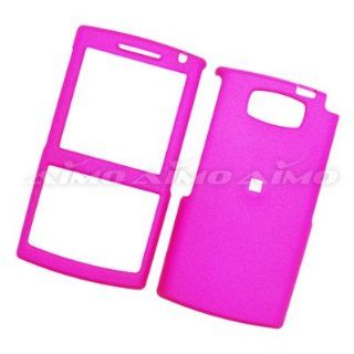 Samsung Epix SGH i907 AT&T Rubberized Snap On Protector Hard Case Hot Pink Cell Phones & Accessories
