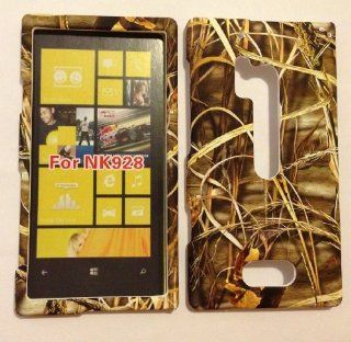 ADV CAMO GRASS REALTREE WILD DRY CAMOUFLAGE HUNTER FOR NOKIA LUMIA 928 VERIZON RUBBERIZED HARD PROTECTOR COVER CASE / SNAP ON PERFECT FIT CASE Cell Phones & Accessories