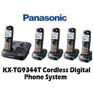 Panasonic KX TG9344T DECT 6.0 Expandable Digital Cordless Answering System and Additional Panasonic KX TGA930T Handsets Electronics