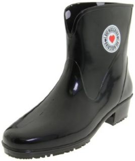 Love Moschino Women's Jelly Love JA24013G0TLX0 Rainboot, Black, 36 EU (US Women's 6 M) Shoes