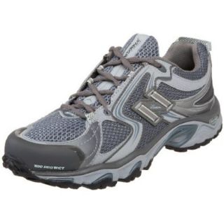New Balance Women's Wt910 Trail Shoe, Grey/Blue, 6 B Trail Runners Shoes