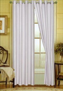 Editex Home Textiles Elaine Grommets Window Panel, 58 by 84 Inch, Silver   Window Treatment Vertical Blinds