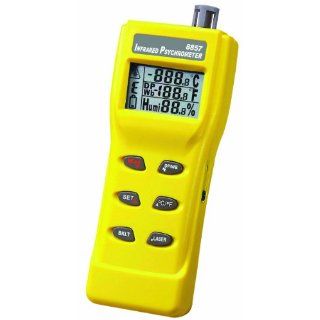 Reed 8857 Digital Infrared Thermometer and Psychrometer,  40 to 500 Degrees C,  40 to 932 Degrees F, Accuracy of + or   2% of Reading, or + or   2 Degrees C Science Lab Digital Thermometers