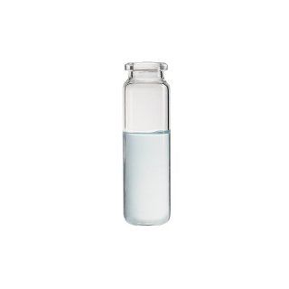 National Scientific Glass Round Bottom Headspace Vial, 21ml Capacity, 23mm I.D. x 76mm H (Case of 1000) Science Lab Autosampler Vials