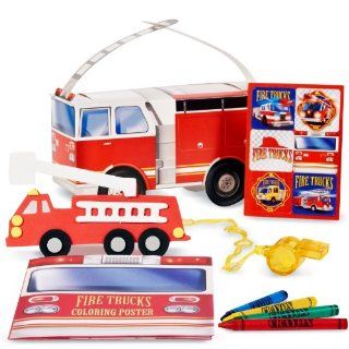 Fire Trucks Party Favor Box Toys & Games