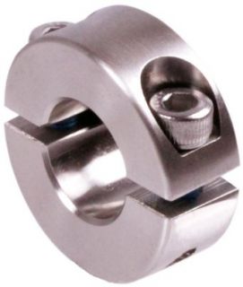clamp collar double split made of stainless steel 1.4301, bore 6mm with bolt DIN 912 Clamp On Shaft Collars