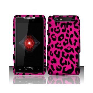 Pink Leopard Hard Cover Case for Motorola Droid RAZR XT912 XT910 Cell Phones & Accessories